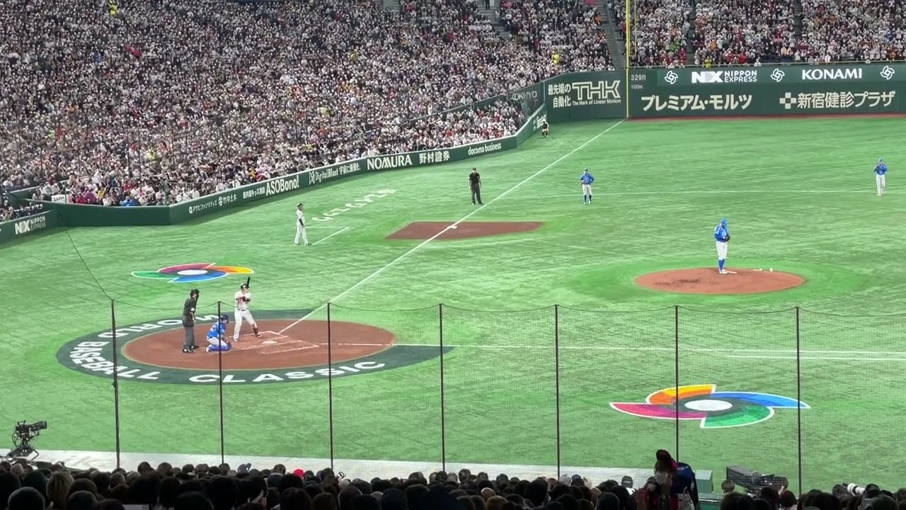 WBC【日本 vs イタリア】岡本和真３ランホームラン！