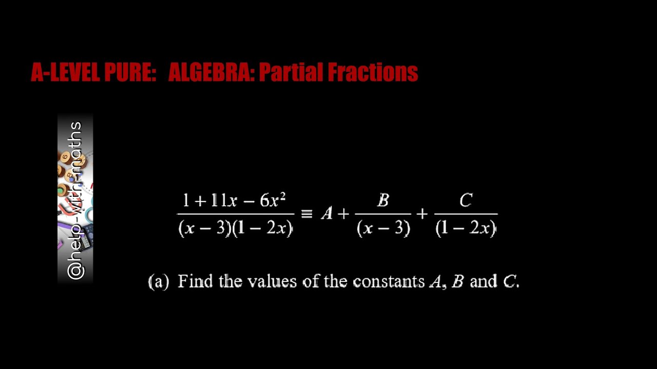 Partial Fractions Non repeating Linear Factors 2
