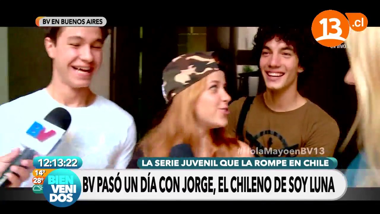 Un día con Jorge López - Soy Luna (Bienvenidos Canal13)