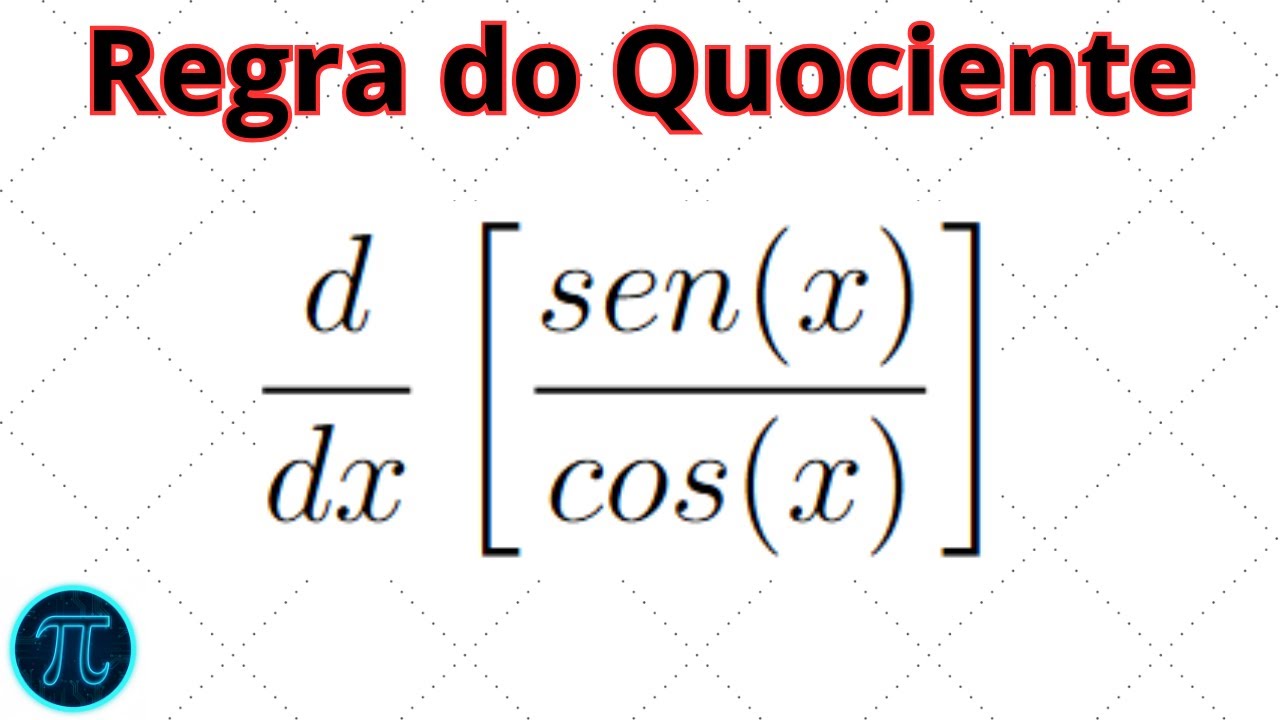 Como derivar usando a Regra do Quociente #matemática #regradoquociente #derivadas