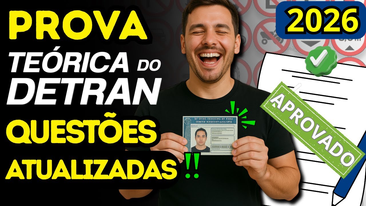 QUESTÕES da PROVA teórica do DETRAN 2025 - PROVA SIMULADA DETRAN 2025 - PROVA DO DETRAN 2025