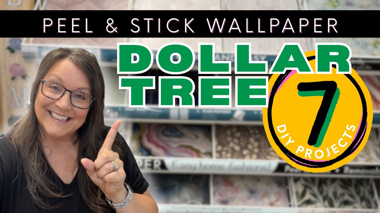 7 GENIUS Dollar Tree Peel & Stick Wallpaper DIYs