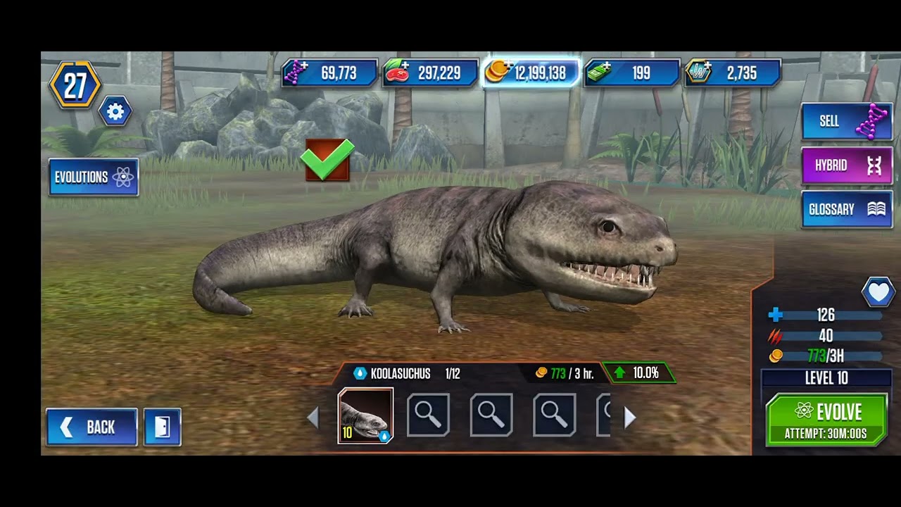 I got omega 09 ( jurassic world the game)