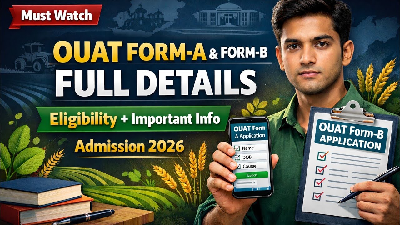 OUAT-2026 FORM-A // FORM-B ? ELIGIBILITY✅,EXAM PATTERN🔥