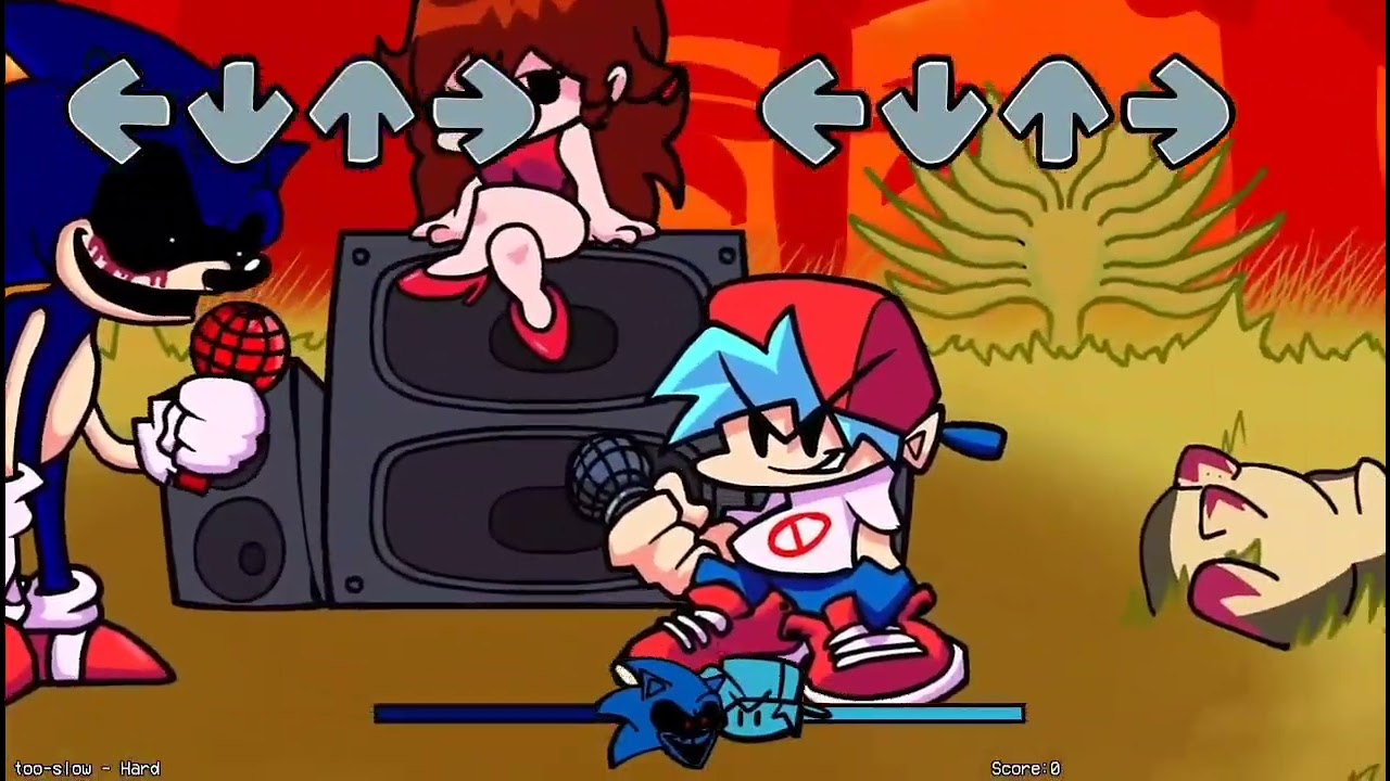 Friday Night Funkin' VS SONIC.EXE 2.0 FULL WEEK + Cutscenes ( Ajj Secrets/ Endings) (FNF Mod)