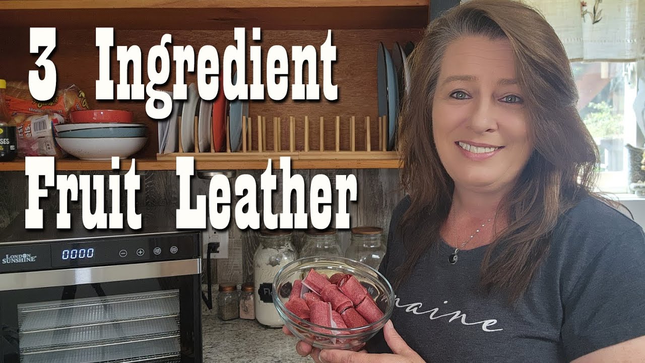 3 Ingredient Strawberry Fruit Leather with the LONDON SUNSHINE Dehydrator