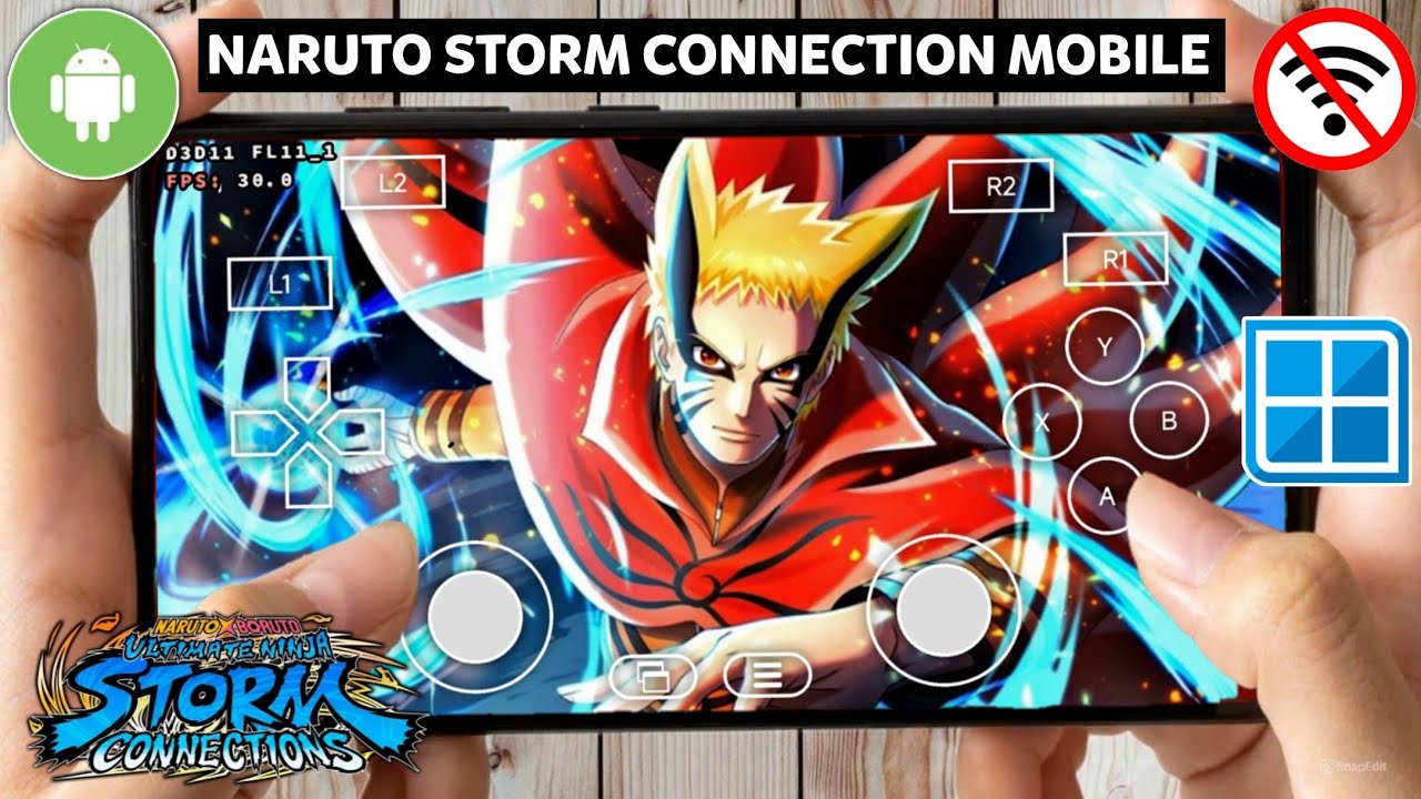 NARUTO X BORUTO STORM Connection Mobile (Android) OFFLINE - Winlator Amod V8.0 Suport Ram 4GB