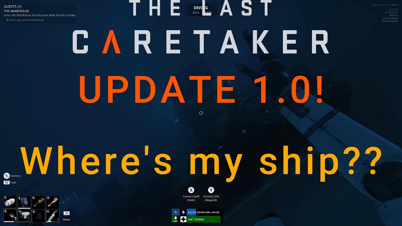 The Last Caretaker 1.0 Update - Ship Mishap!