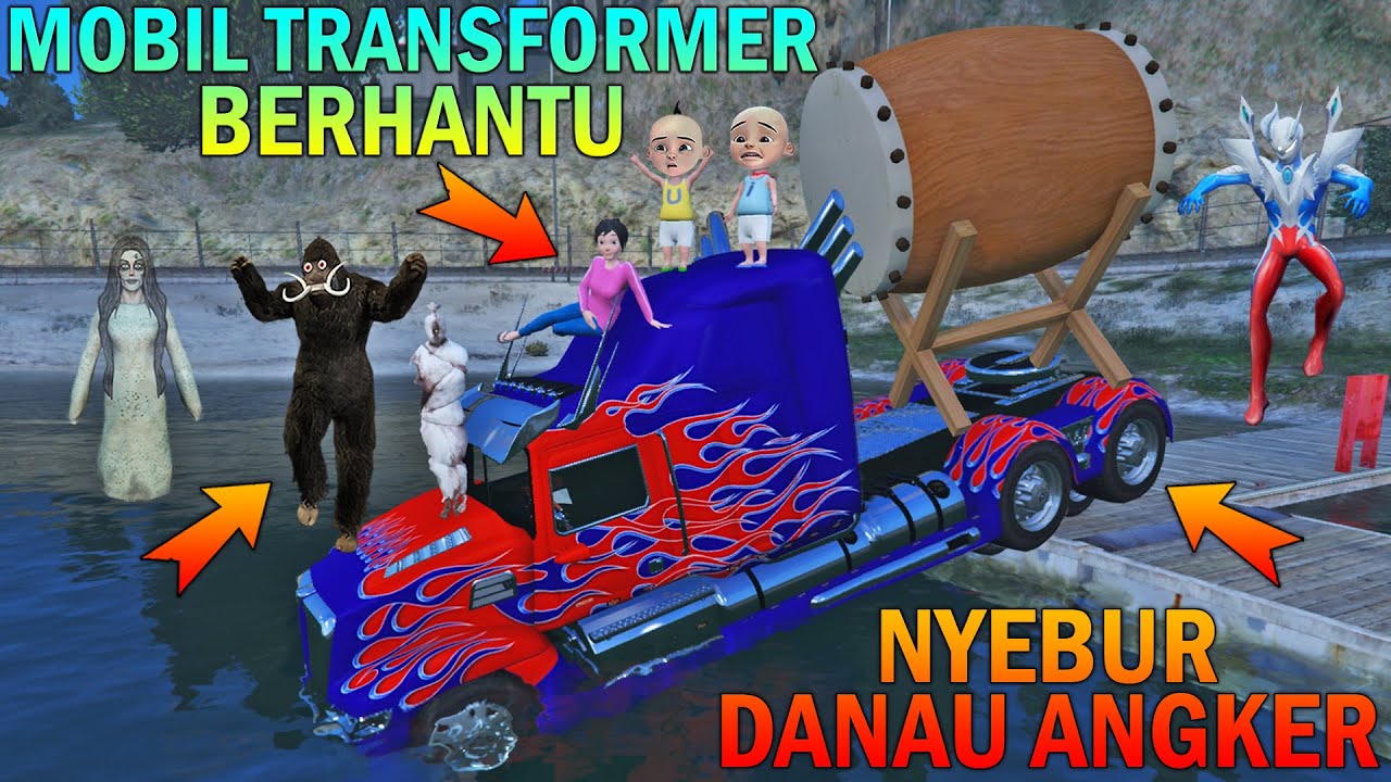 MOBIL TRANSFORMER BERHANTU NYEBUR KEDANAU ANGKER, UPIN IPIN KAGET - GTA 5 BOCIL SULTAN