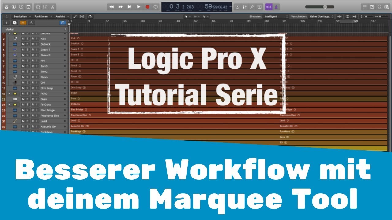 6 Gründe warum du das Marquee Tool mehr benutzen solltest || Logic X Tutorial deutsch