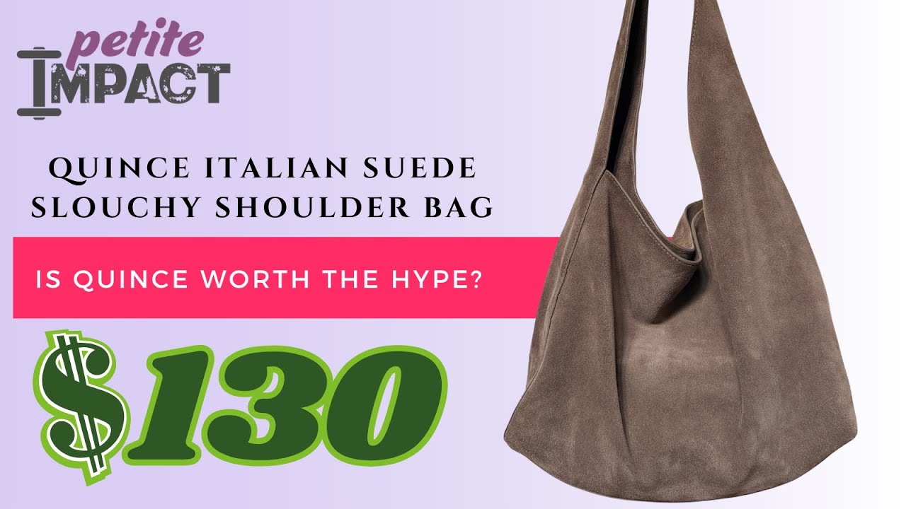 Сумка-мешок Quince Italian Suede Sluchchy через плечо
