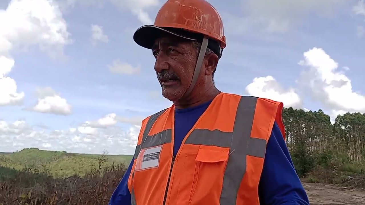 As madeiras está sendo arrumada para fazer carregamento 