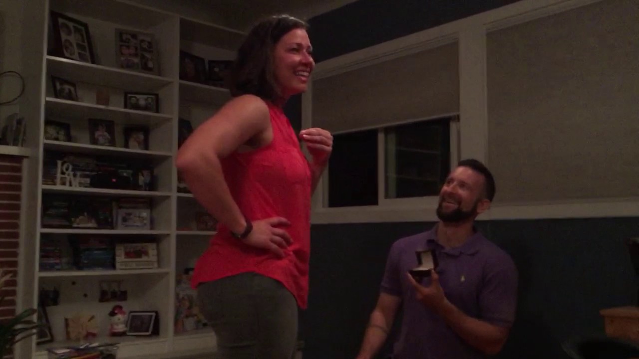 Proposal disguised in a game of Charades.