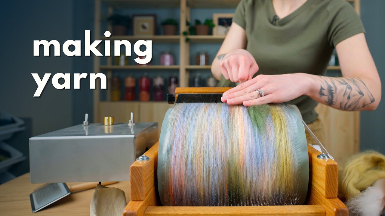 Carding and Core Spinning Yarn! (+spiral plying)