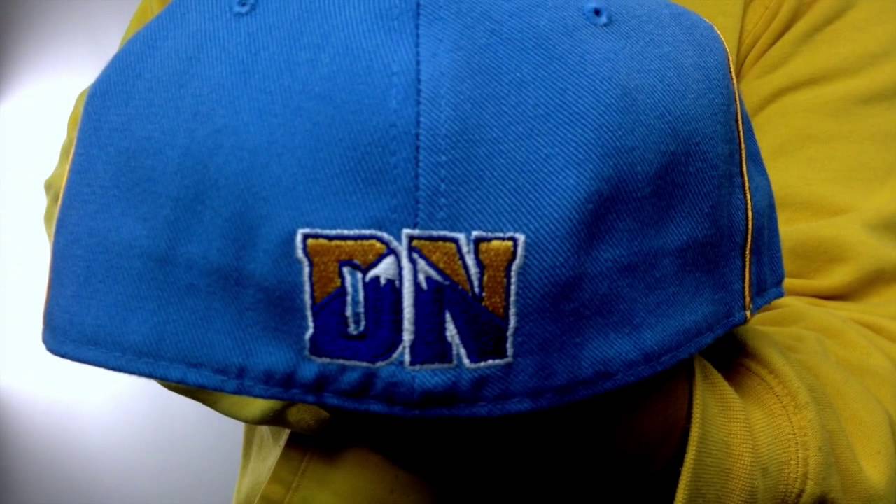 Nuggets 'NBA-TRIPLESIDE' Sky Fitted Hat by Reebok