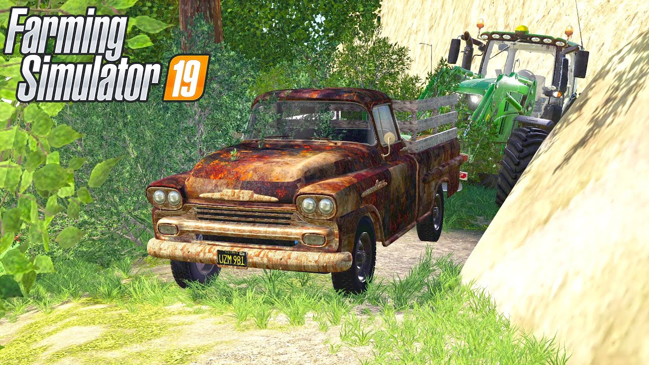 I BOUGHT AN OLD CHEVY APACHE TO SCRAPYARD (1958 PICKUP TRUCK) | FARMING SIMULATOR 2019