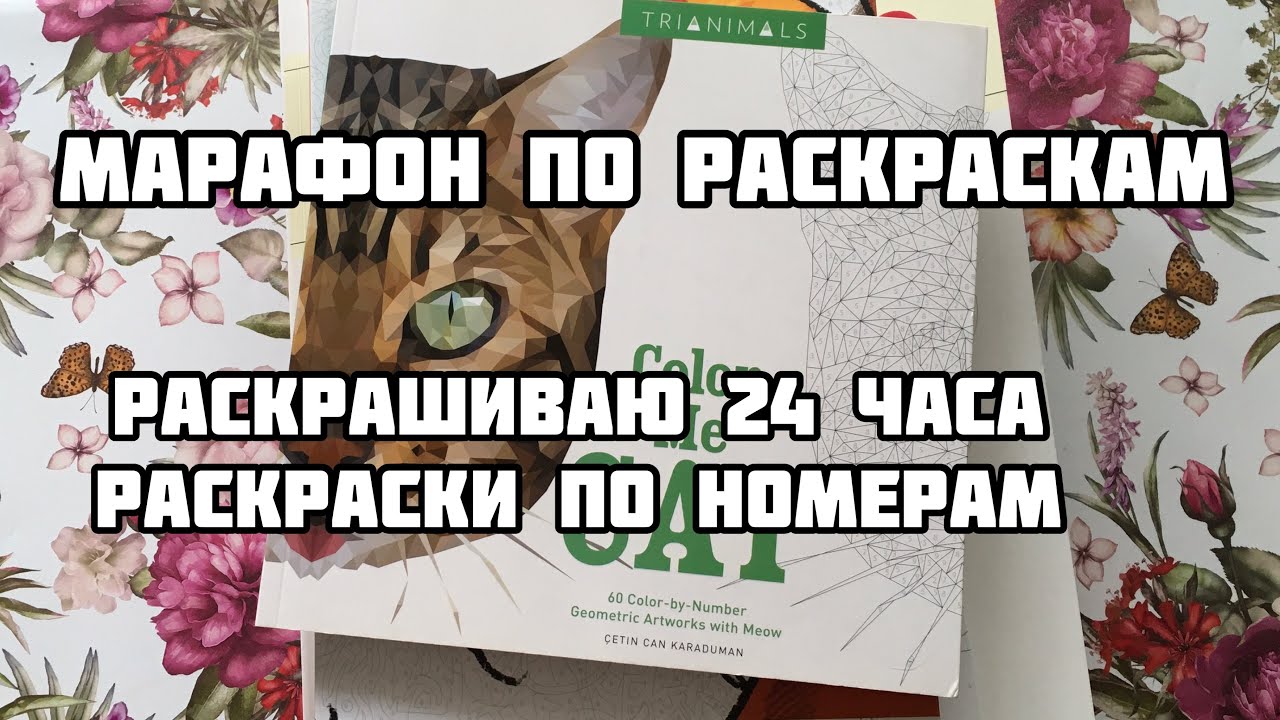 СОВМЕСТНЫЙ ЧЕЛЛЕНДЖ ПО РАСКРАСКАМ #2// Марафон НАЧИНАЮ пустые раскраски по номерам 24 ЧАСА