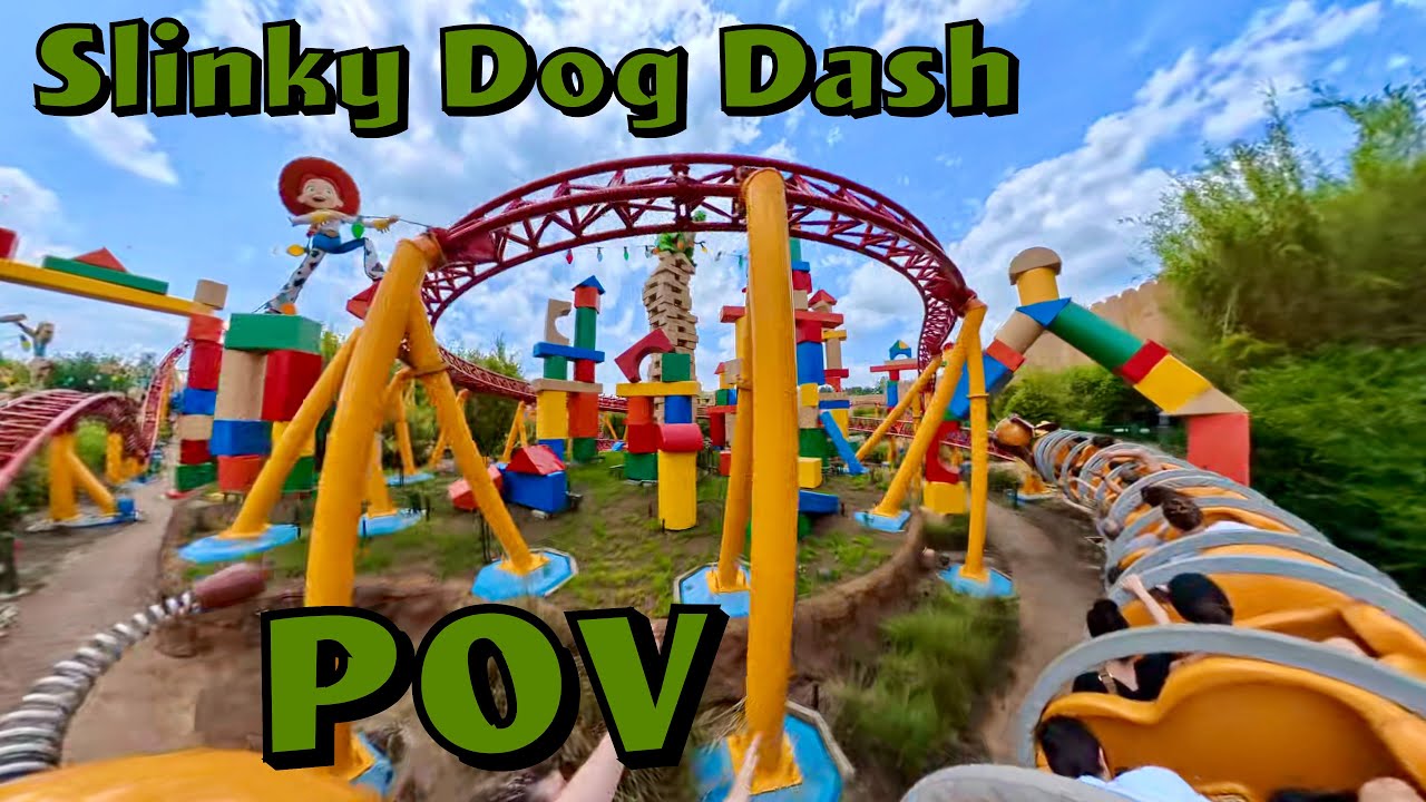 Slinky Dog Dash FULL Ride POV | Toy Story Land Disney’s Hollywood Studios WDW