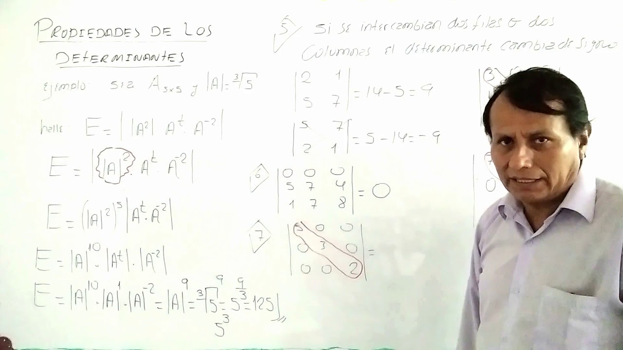 PROPIEDADES DE DETERMINANTES (Lección 2)