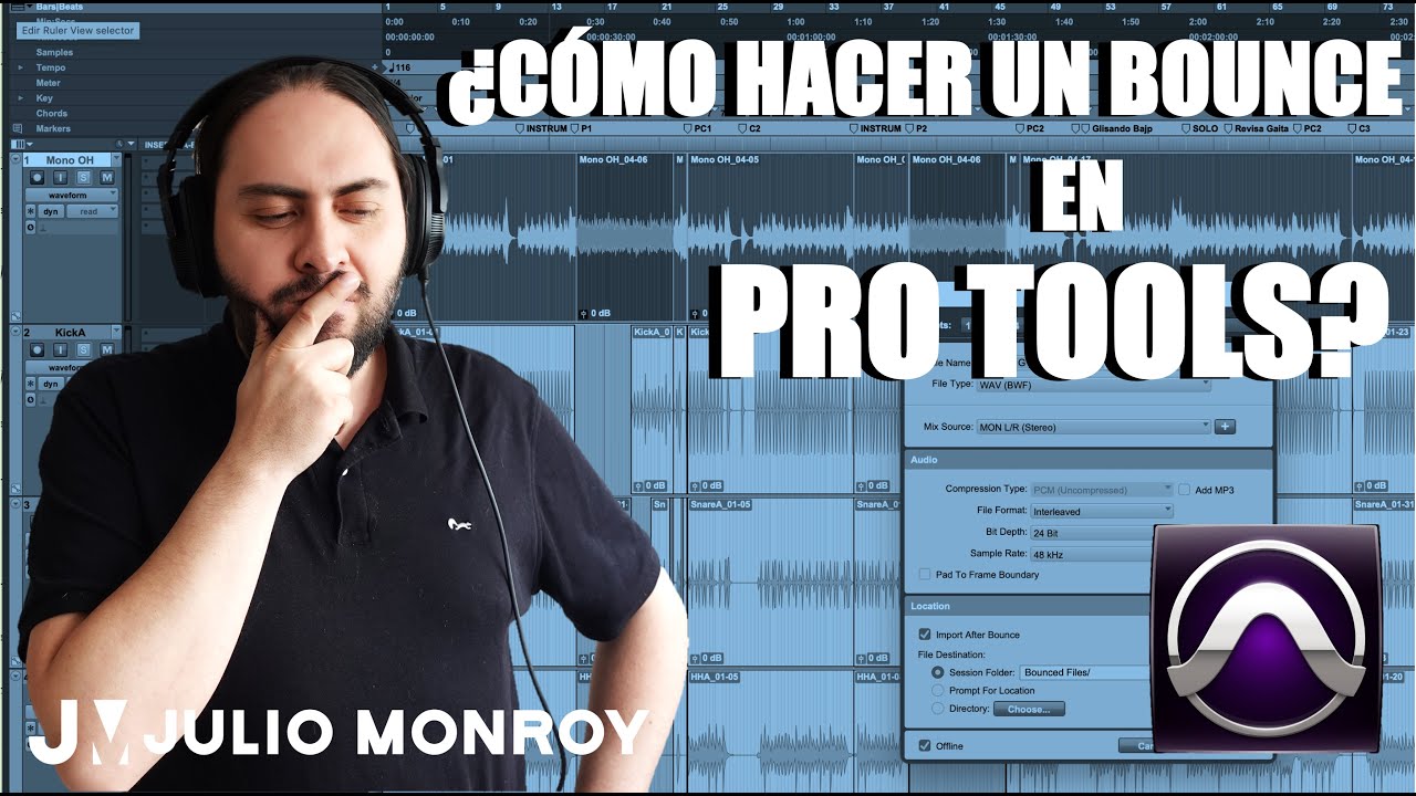 Curso Online - ¿Cómo Hacer un Bounce en Pro Tools? /Julio Monroy (Clase 25)