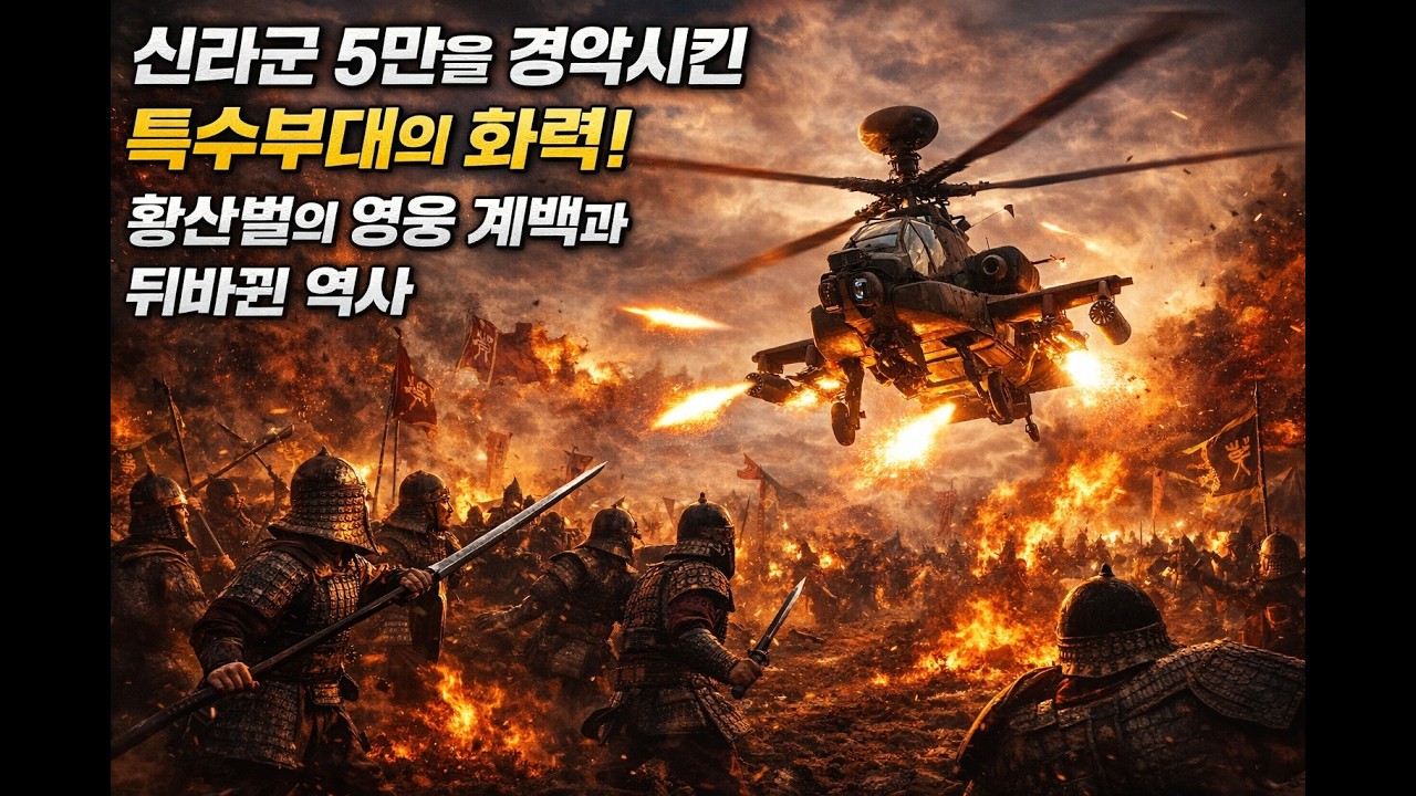 황산벌, 하늘에서 내려온 신 (멸망 직전 백제에 현대 특수부대가 개입한다면?)