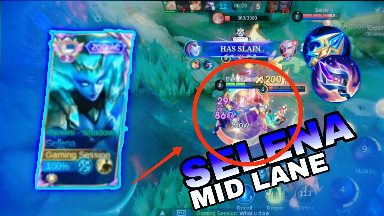 GLOBAL SELENA MID GAMEPLAY MUST WATCH 