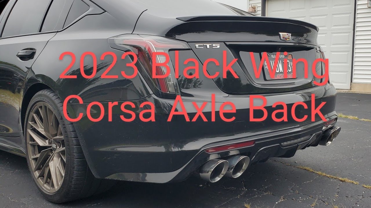 2023 Cadillac Black Wing Corsa Bi Mode exhaust Install and Test.