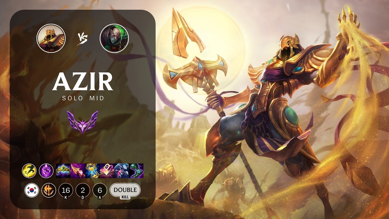 Azir Mid vs Singed - KR Master Patch 13.20