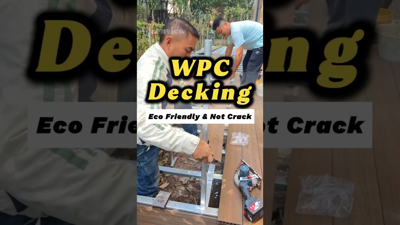 Try this wpc decking#wpc #wpcdecking #wpcflooring #flooring #greenview #diy #deck