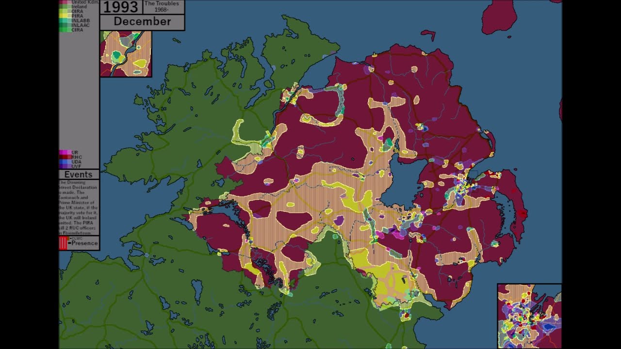 Conflicts in Northern Ireland (1939-Present) Every Month