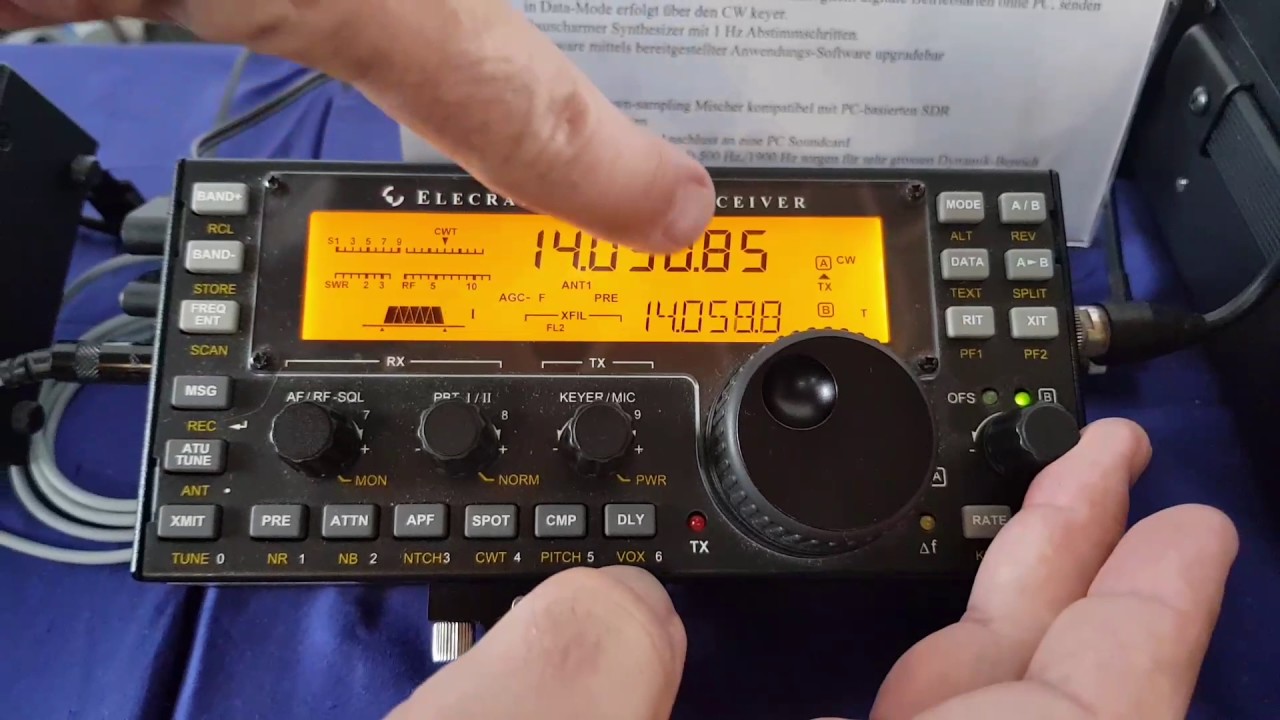 David KG6IRW presents Elecraft PX3 + Elecraft KX3 at Hamradio 2017 Friedrichsshafen