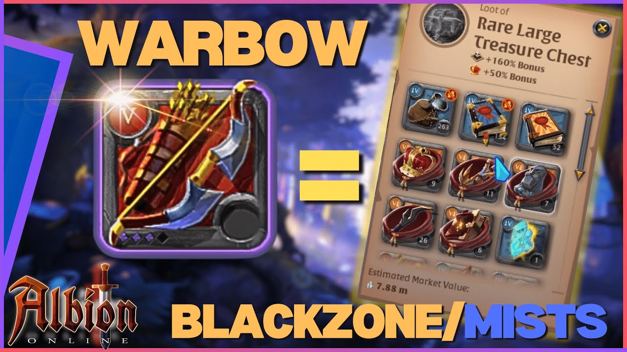 Blackzone Silver farming with Warbow | EU Server |  Albion Online | Solo ganking | Roads and mist