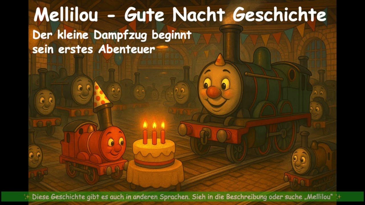 🇩🇪 Der kleine Dampfzug beginnt sein erstes Abenteuer | Gute-Nacht-Geschichte für Kinder