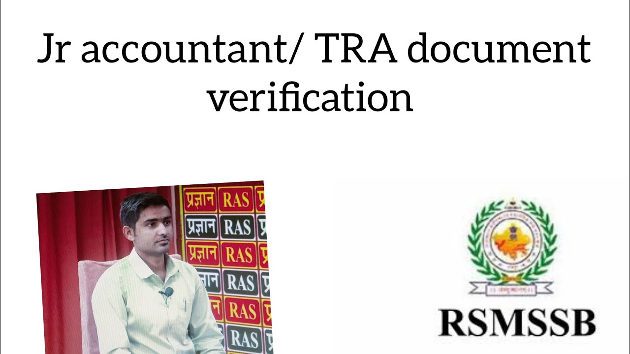 Jr accountant & TRA document verification || RSSB