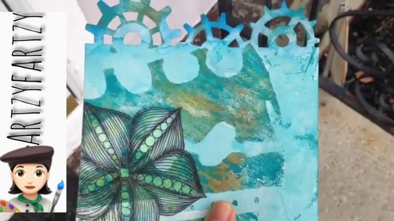 Zentangle inspired art - How To Draw Tangle Pattern Anooka w/ Artzyfartzy 🦋🌿💚🦋🌿💚