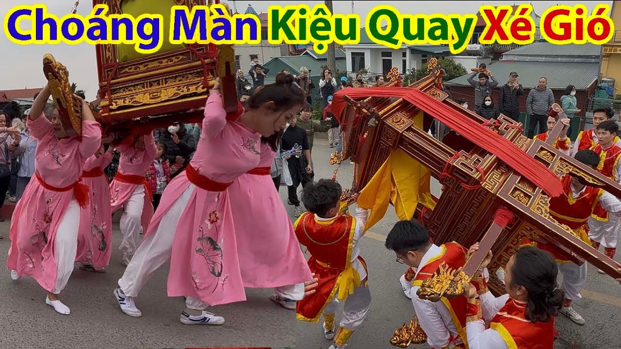 Gái Xinh Khiêng Kiệu Như Lên Đồng - Lễ Hội Đình Thổ Khối Hà Nội