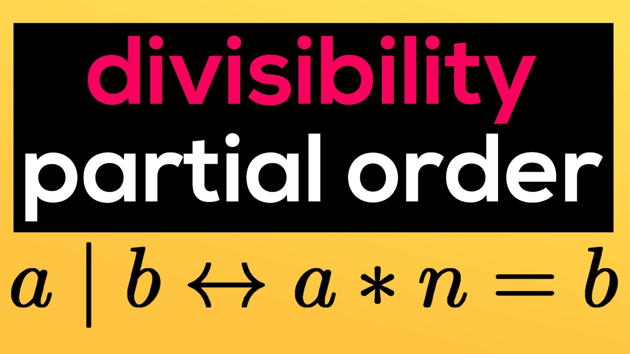 Proof that the Divisibility is a Partial Order (Reflexive, Anti-Symmetric, Transitive)