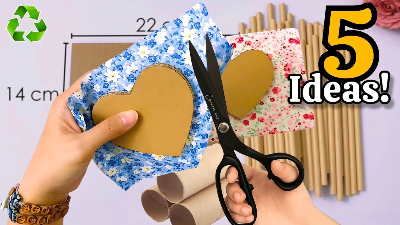 Преображение трубочек, рулонов и картона 😱♻️ 5 стильных идей для декора и хранения!