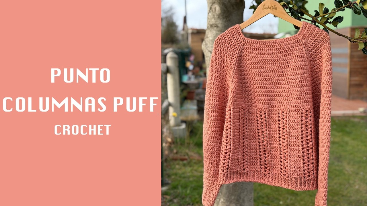 PUNTO COLUMNAS PUFF CROCHET JERSEY CROCHET ABLANA