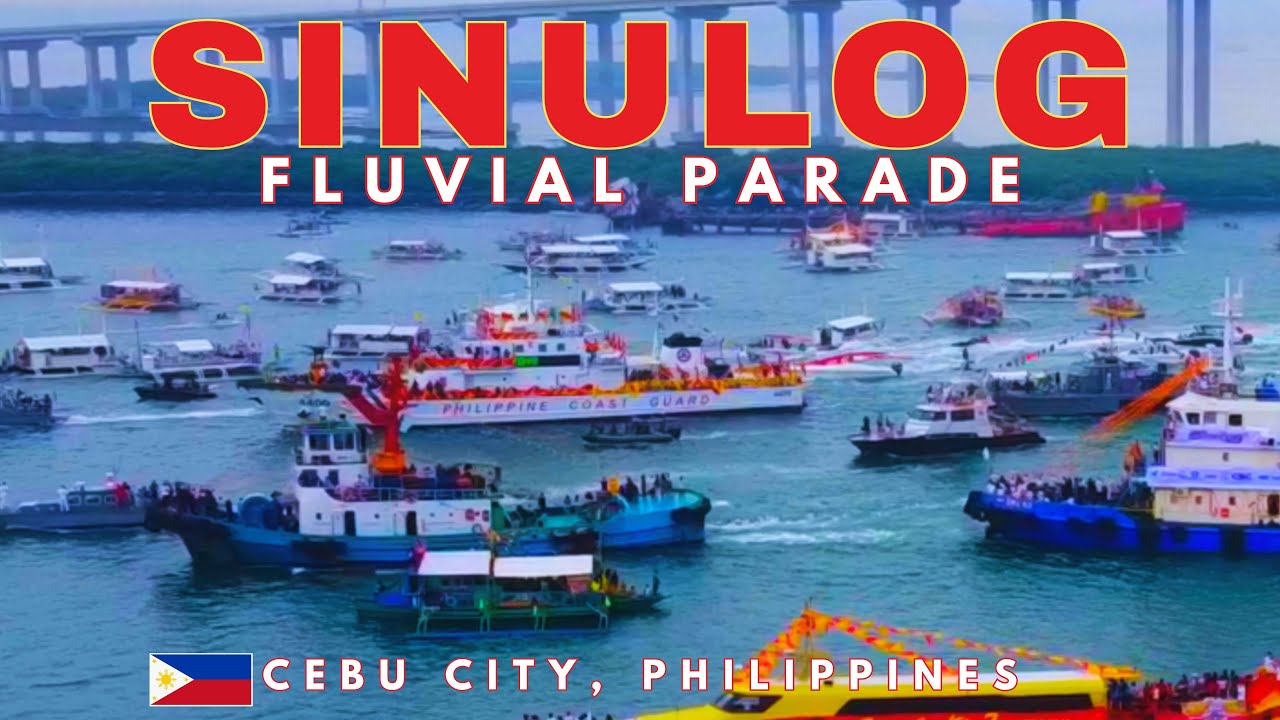 The SINULOG FLUVIAL PARADE❗❗The BIGGEST and GRANDEST Fluvial Procession in CEBU Philippines!