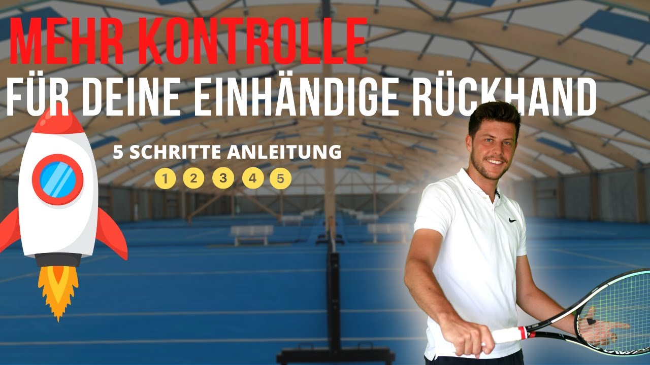 Tennis Einhändige Rückhand - Einfache Transformation in 5 Schritten