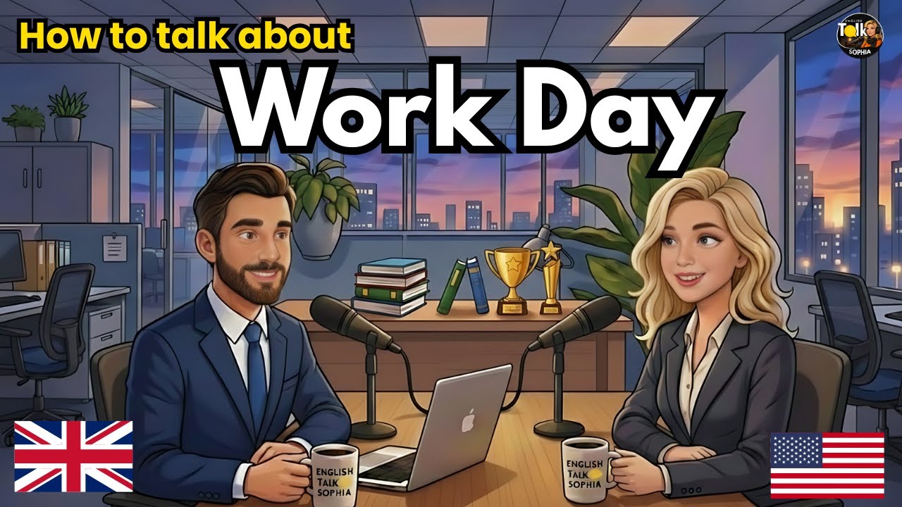 How to Talk About Your Work Day in English | English Conversation Practice