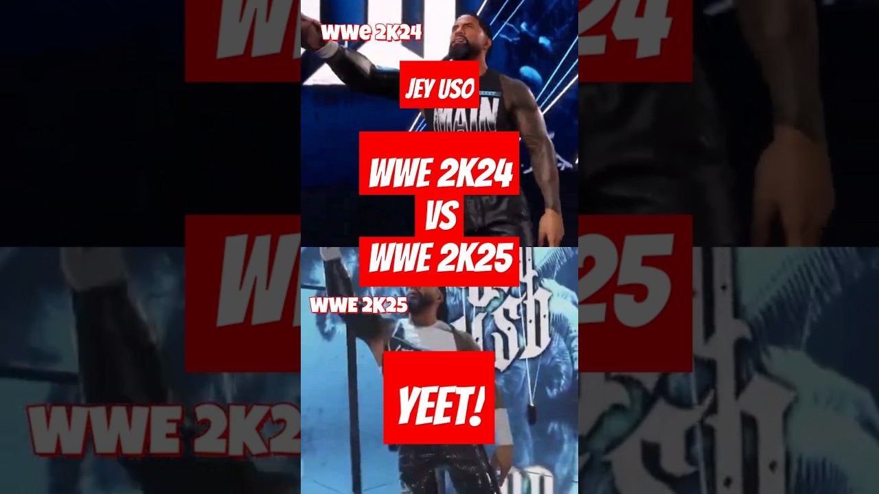 Jey Uso Entrance Comparison – WWE 2K25 vs. WWE 2K24 🔥 
