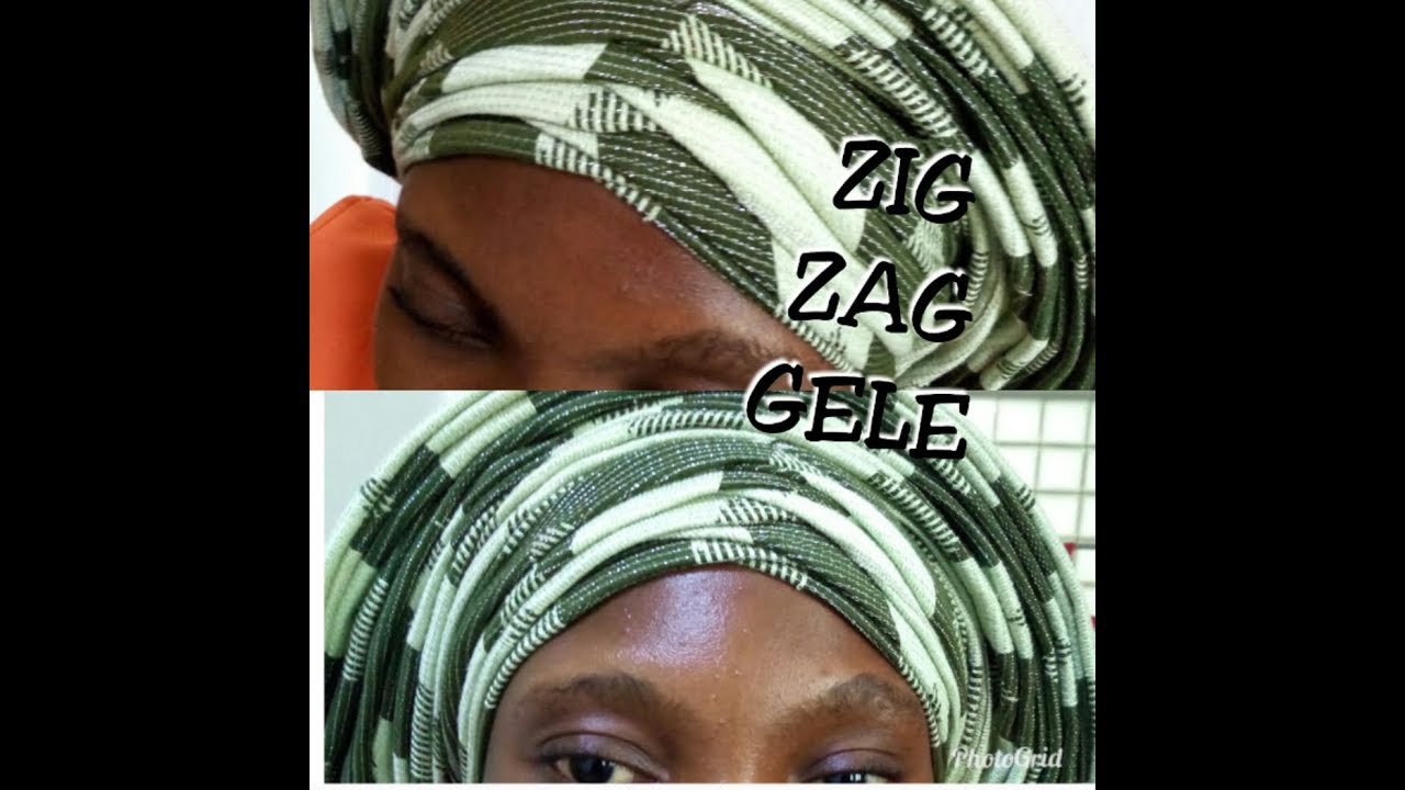 HOW TO TIE ZIG ZAG  GELE (Small Rounded Gele)