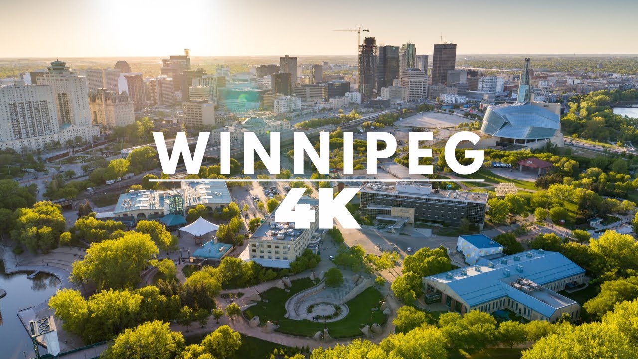 Winnipeg, Canada 🇨🇦 in 4k ULTRA HD HDR (60 FPS) - Flying over Winnipeg