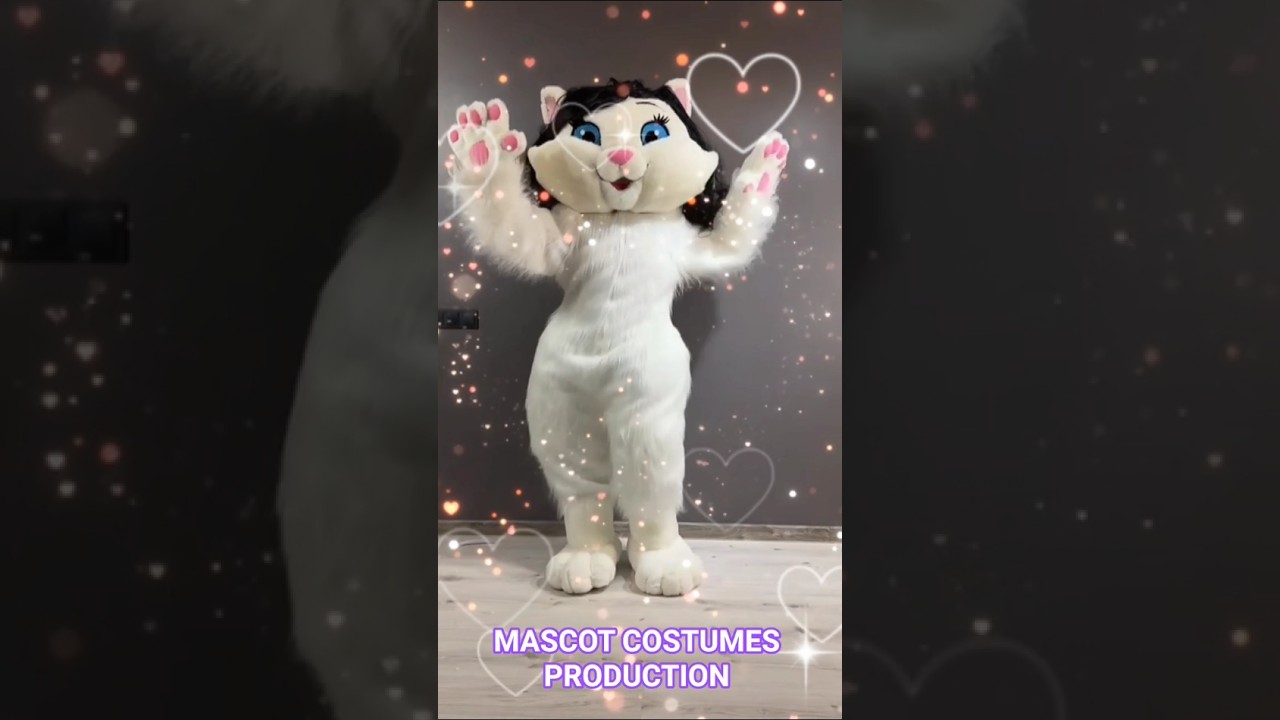 Cat girl mascot costume dancing / #mascot #catmascot #mascotcustom