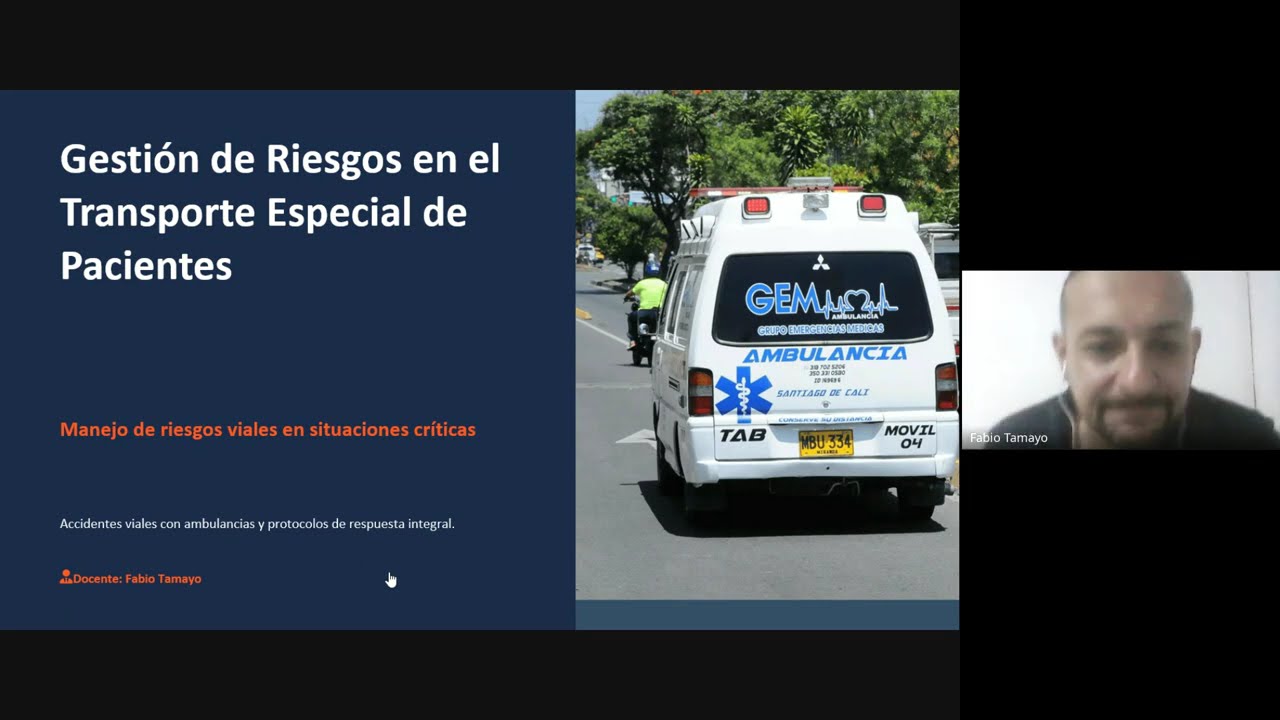 Transporte Especial de Pacientes | Manejo de riesgos viales, accidentes y protocolos de respuesta