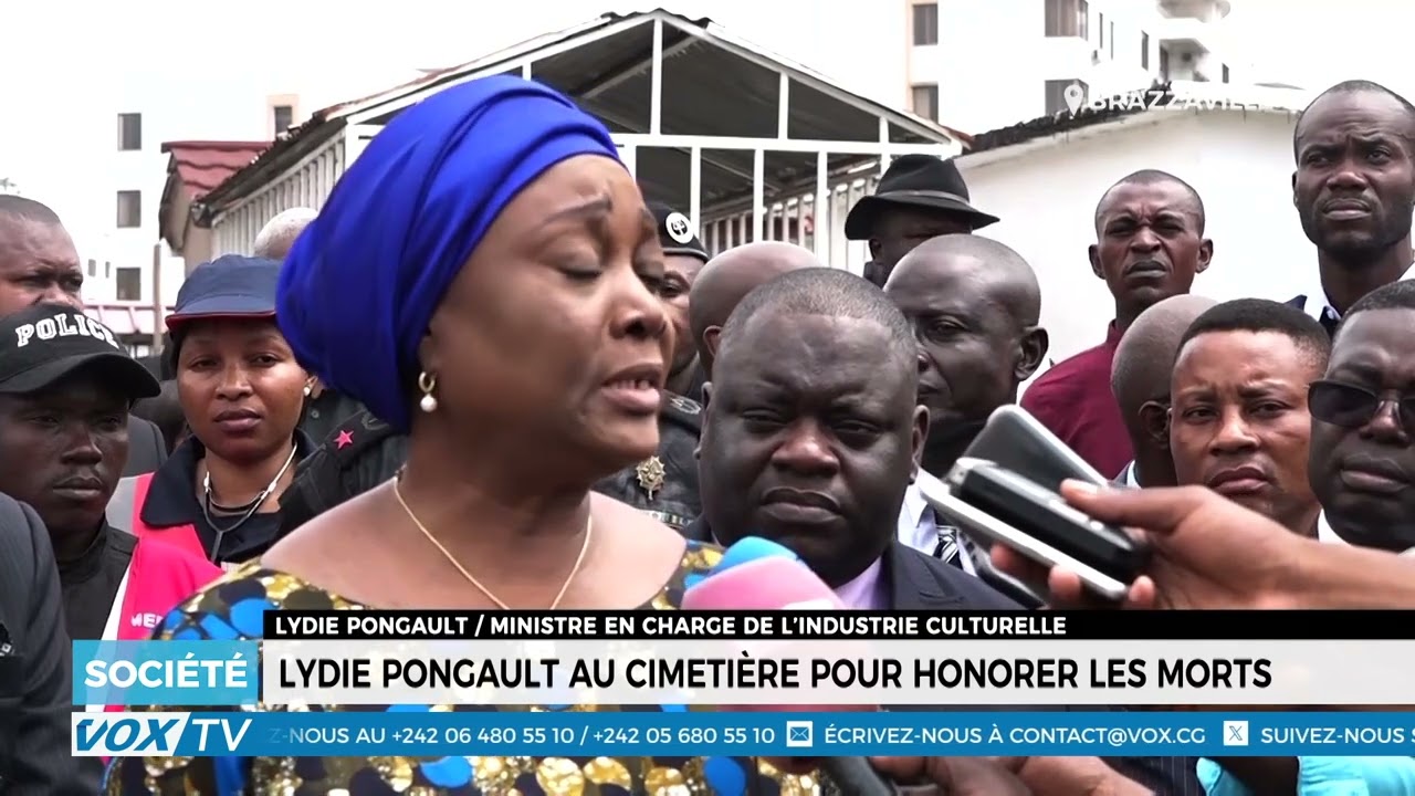 Lydie pongault au cimetière pour honorer les morts