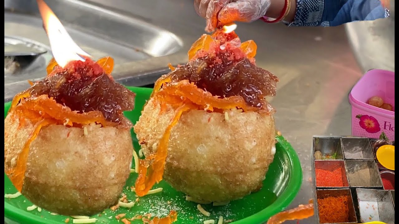 India's First Fire Panipuri Only At Rs15 | Hard Working Innovative Lady Selling  Fire Panipuri @Rs15