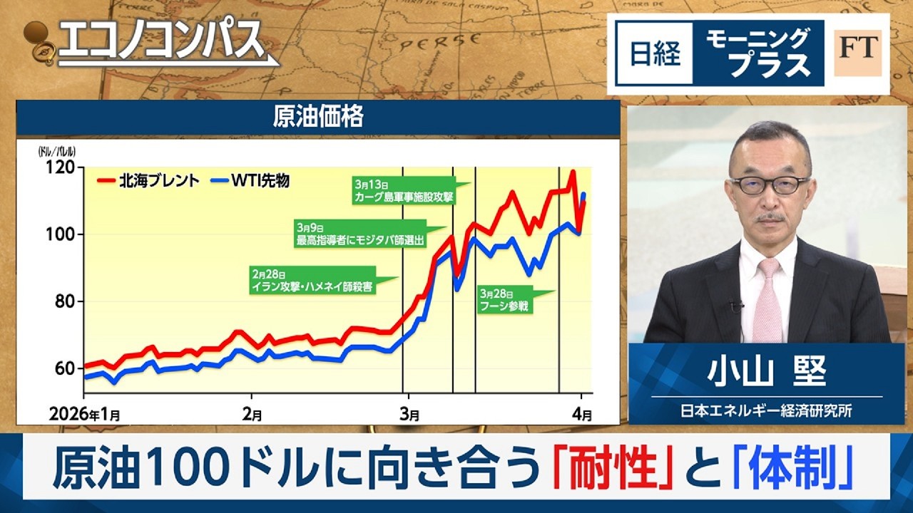 原油100ドルに向き合う「耐性」と「体制」【日経モープラFT】